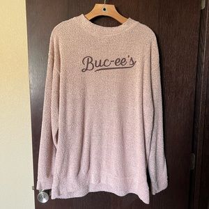 Buc-ee’s Heather Pink Sweater; long length